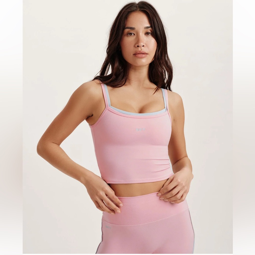 NWT SET Active Cloud Training Cami in Blush (size medium)